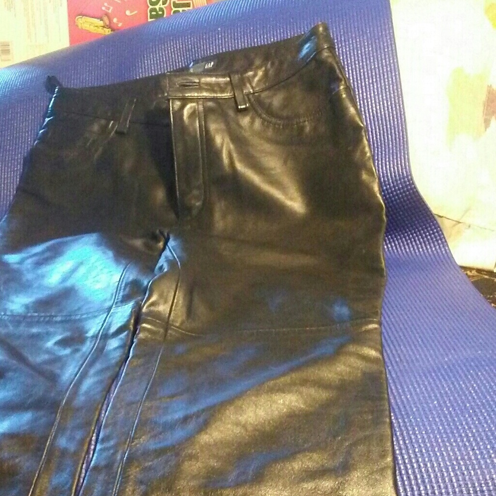 GAP Boot Cut Genuine Leather Pants